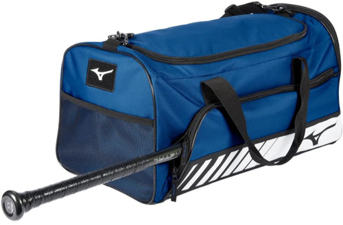 Mizuno Duffle Bat Bag Decorated with TT Logo - Navy