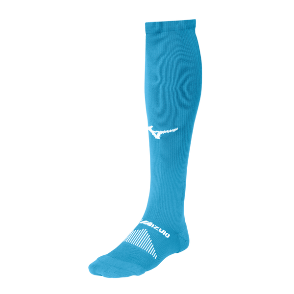 Mizuno Over The Calf Performance Socks - Columbia Blue