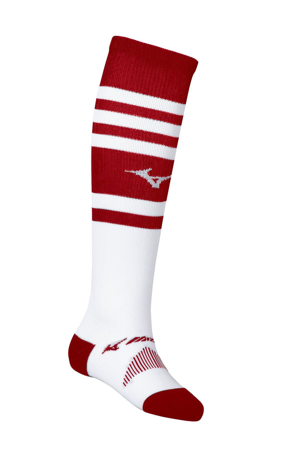 Mizuno Over The Calf Performance Socks - Red / White