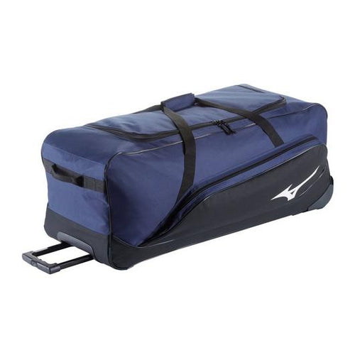 Mizuno MX Wheeled Equipment Catcher Bag Decorated with TT Logo - Navy